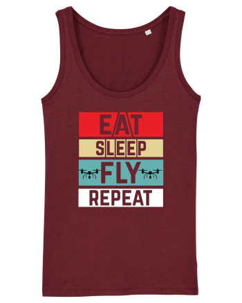 pt pasionații de drone - Eat sleep fly repeat Burgundy