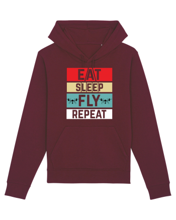 pt pasionații de drone - Eat sleep fly repeat Burgundy