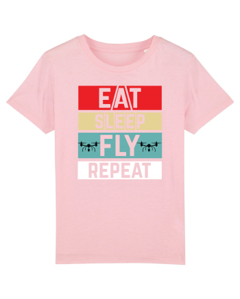 pt pasionații de drone - Eat sleep fly repeat Cotton Pink