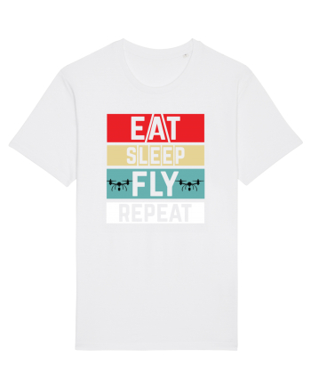 pt pasionații de drone - Eat sleep fly repeat White