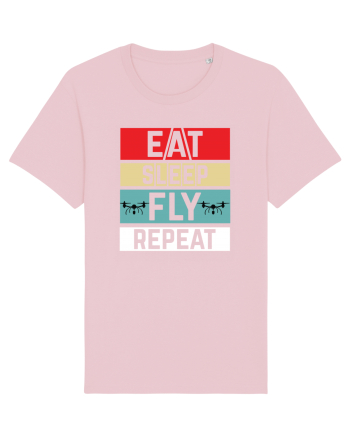 pt pasionații de drone - Eat sleep fly repeat Cotton Pink