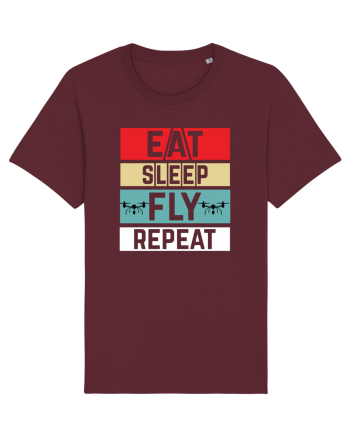 pt pasionații de drone - Eat sleep fly repeat Burgundy