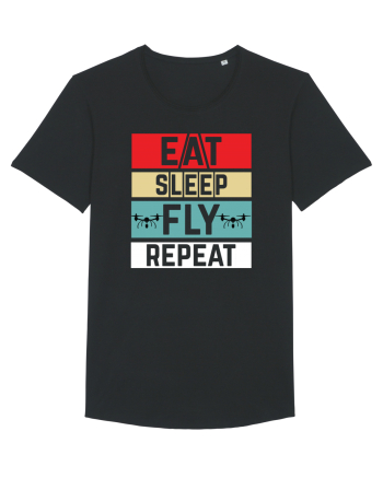 pt pasionații de drone - Eat sleep fly repeat Black