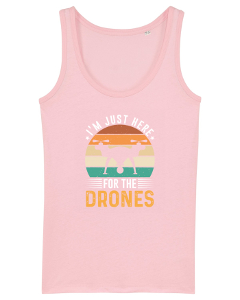 pt pasionații de drone - I am just here for the drones Cotton Pink