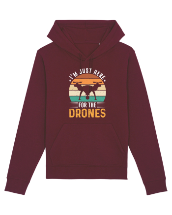pt pasionații de drone - I am just here for the drones Burgundy