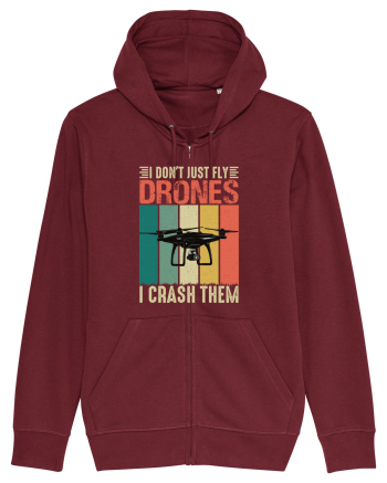 pt pasionații de drone - I do not just fly drones I crash them Burgundy