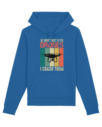 pt pasionații de drone - I do not just fly drones I crash them Royal Blue