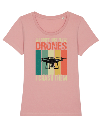 pt pasionații de drone - I do not just fly drones I crash them Canyon Pink