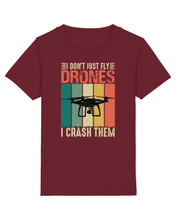 pt pasionații de drone - I do not just fly drones I crash them Burgundy