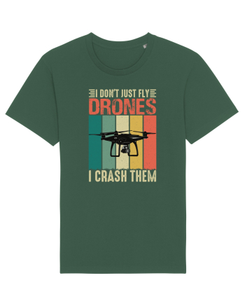 pt pasionații de drone - I do not just fly drones I crash them Bottle Green