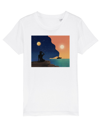 Sunset by the beach White