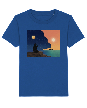 Sunset by the beach Majorelle Blue