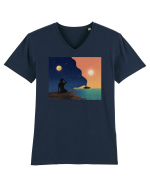Sunset by the beach Tricou mânecă scurtă guler V Bărbat Presenter