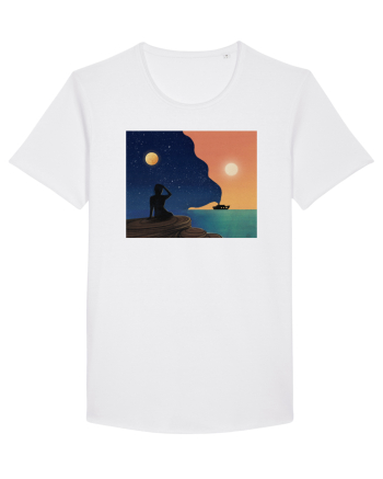 Sunset by the beach White