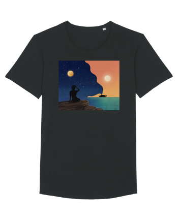 Sunset by the beach Black