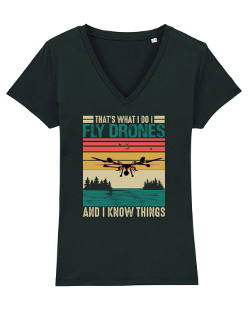 pt pasionații de drone - I fly drones and I know things Black