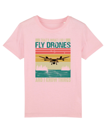 pt pasionații de drone - I fly drones and I know things Cotton Pink
