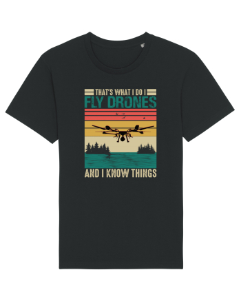 pt pasionații de drone - I fly drones and I know things Black