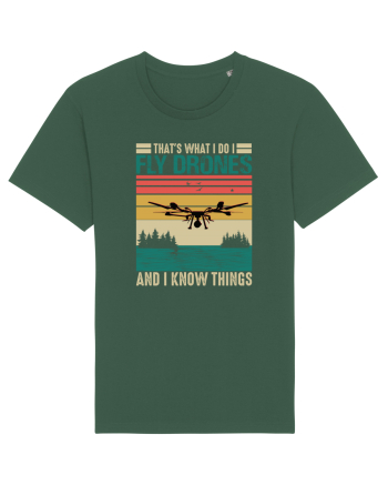 pt pasionații de drone - I fly drones and I know things Bottle Green