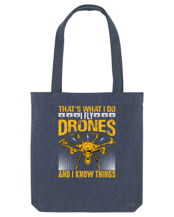 pt pasionații de drone - I fly drones and I know things v2 Midnight Blue