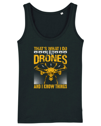pt pasionații de drone - I fly drones and I know things v2 Black
