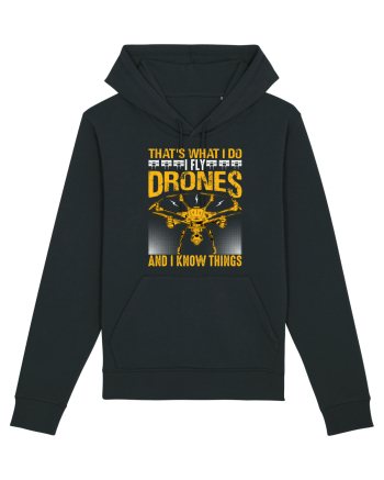 pt pasionații de drone - I fly drones and I know things v2 Black