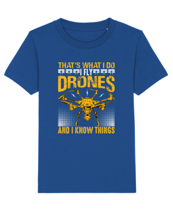 pt pasionații de drone - I fly drones and I know things v2 Majorelle Blue