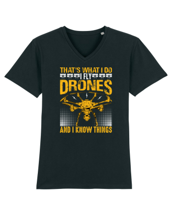 pt pasionații de drone - I fly drones and I know things v2 Black