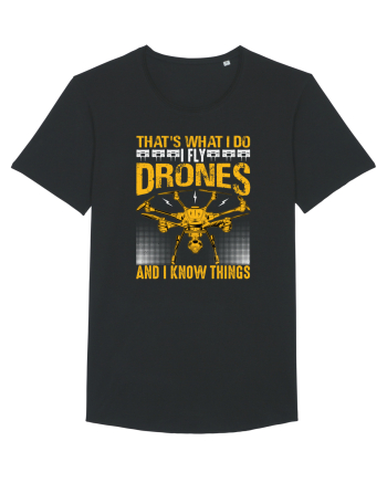 pt pasionații de drone - I fly drones and I know things v2 Black