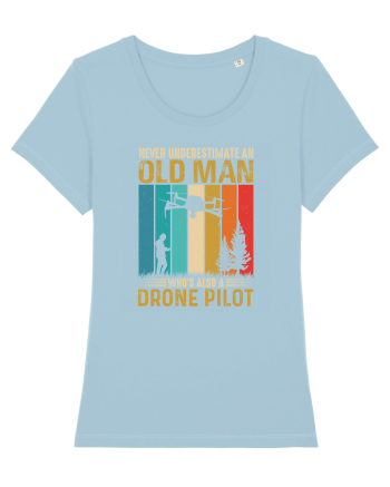 pt pasionații de drone - Never underestimate an old man drone pilot Sky Blue