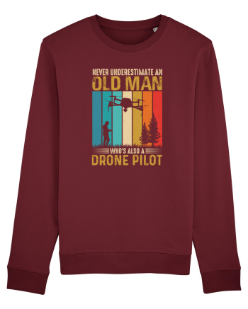 pt pasionații de drone - Never underestimate an old man drone pilot Burgundy