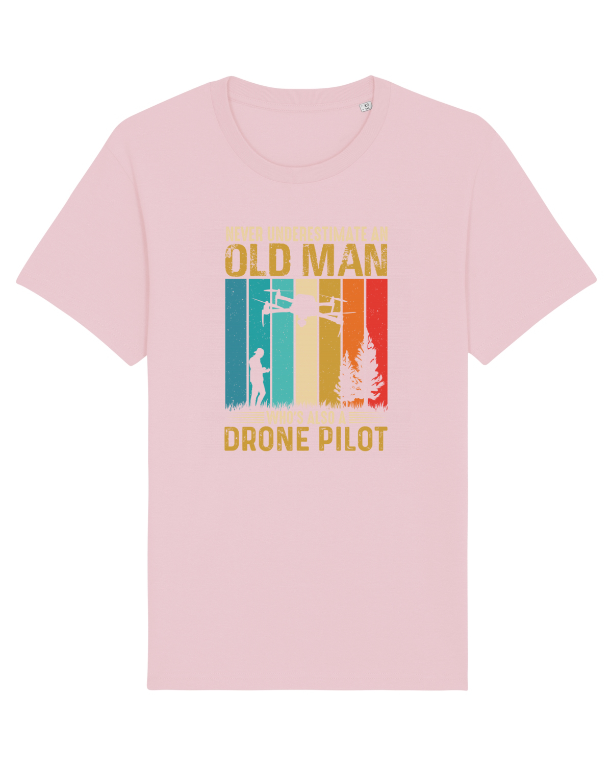 Tricou mânecă scurtă Unisex Rocker Cotton Pink