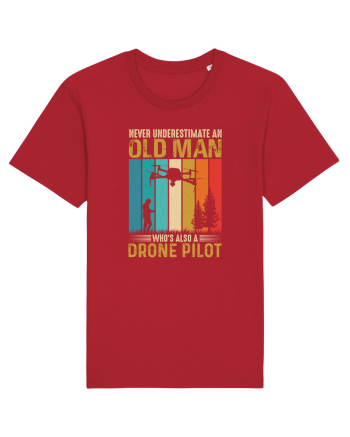 pt pasionații de drone - Never underestimate an old man drone pilot Red