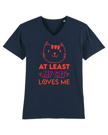 At Least My Cat Loves Me French Navy