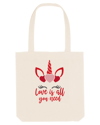 Love Is All You Need Unicorn Valentine Natural