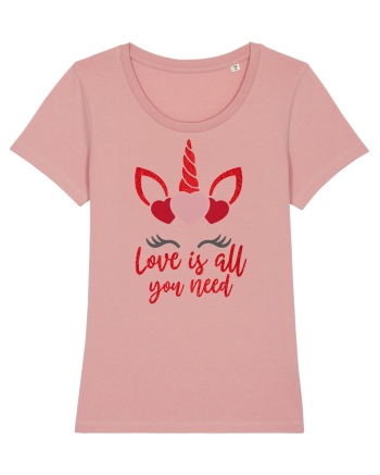 Love Is All You Need Unicorn Valentine Canyon Pink