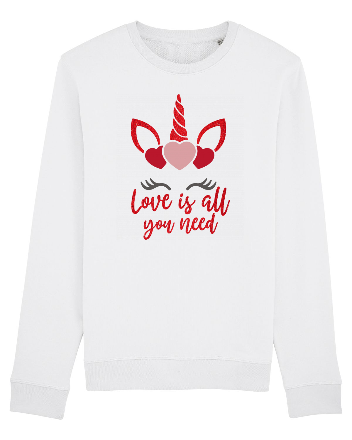 Bluză mânecă lungă Unisex Rise White