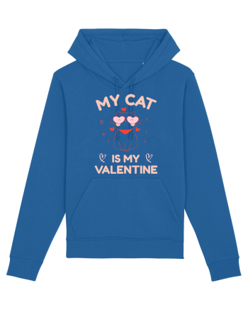 My Cat Is My Valentine Royal Blue