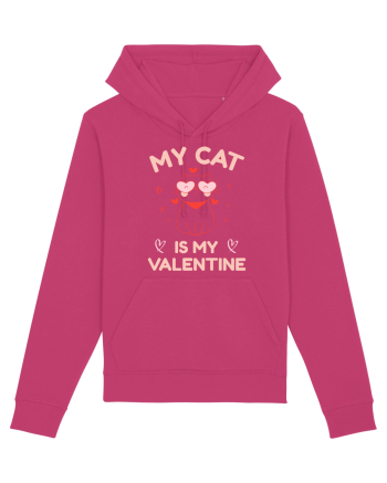 My Cat Is My Valentine Raspberry