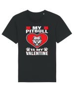 My Pitbull Is My Valentine Tricou mânecă scurtă Unisex Rocker