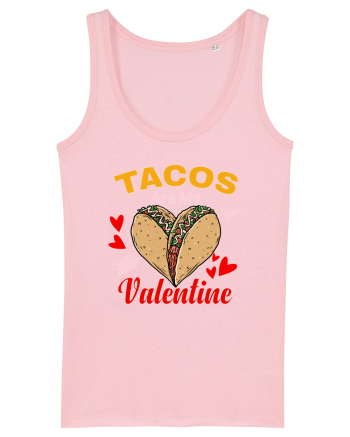 Tacos Are My Valentine Cotton Pink