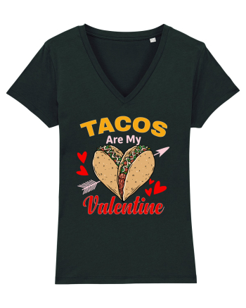 Tacos Are My Valentine Black