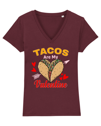 Tacos Are My Valentine Burgundy