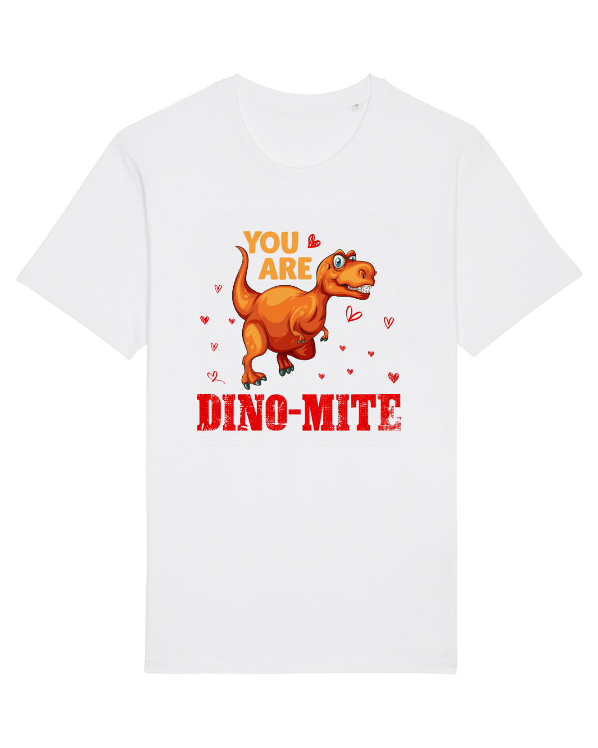 Tricou mânecă scurtă Unisex Rocker White