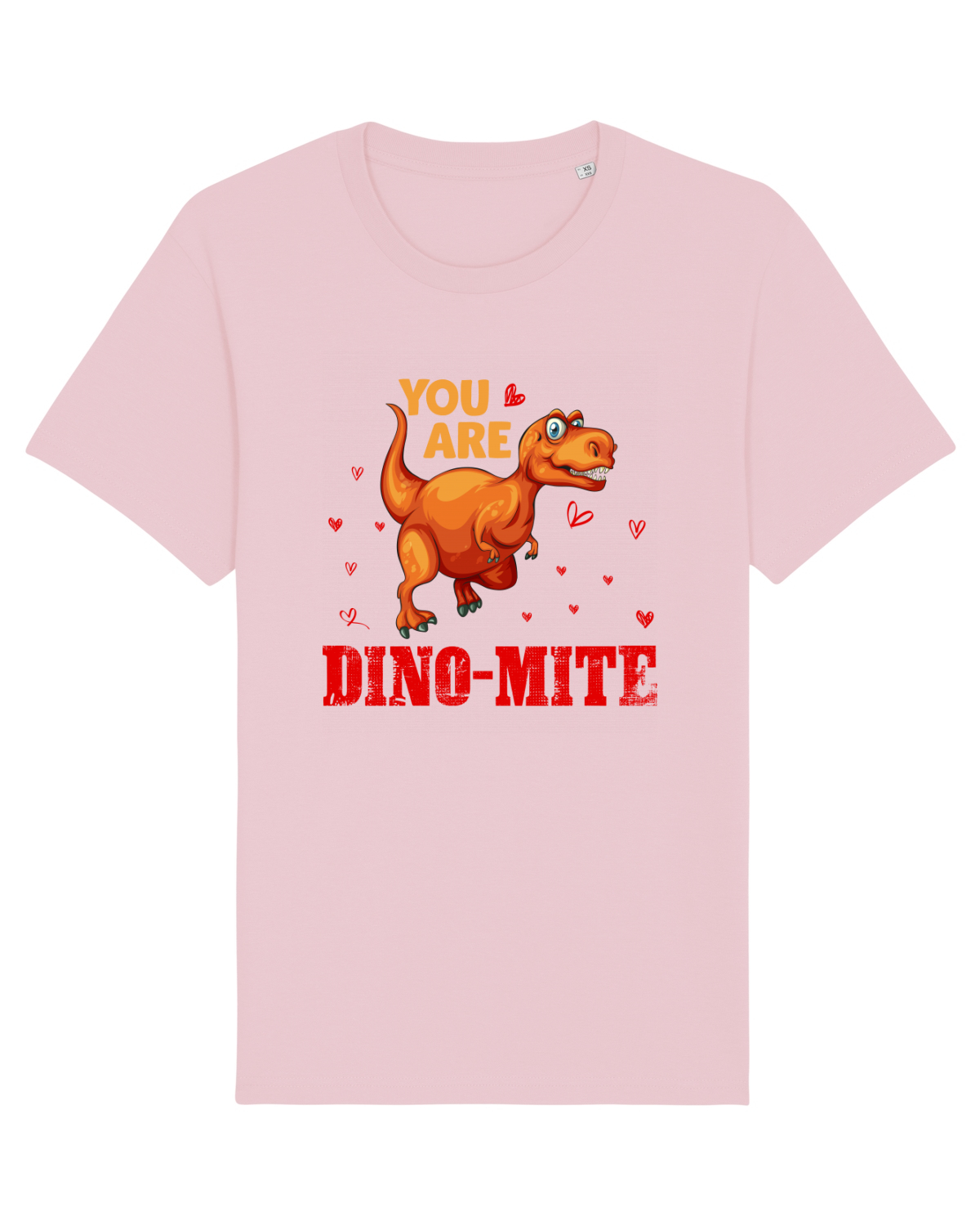 Tricou mânecă scurtă Unisex Rocker Cotton Pink