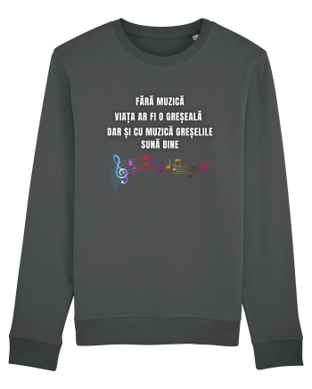 FĂRĂ MUZICĂ VIAȚA ESTE O GREȘEALĂ Anthracite