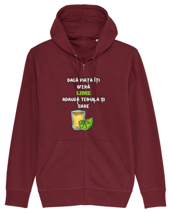 DACĂ VIAȚA ÎȚI OFERĂ LIME Burgundy