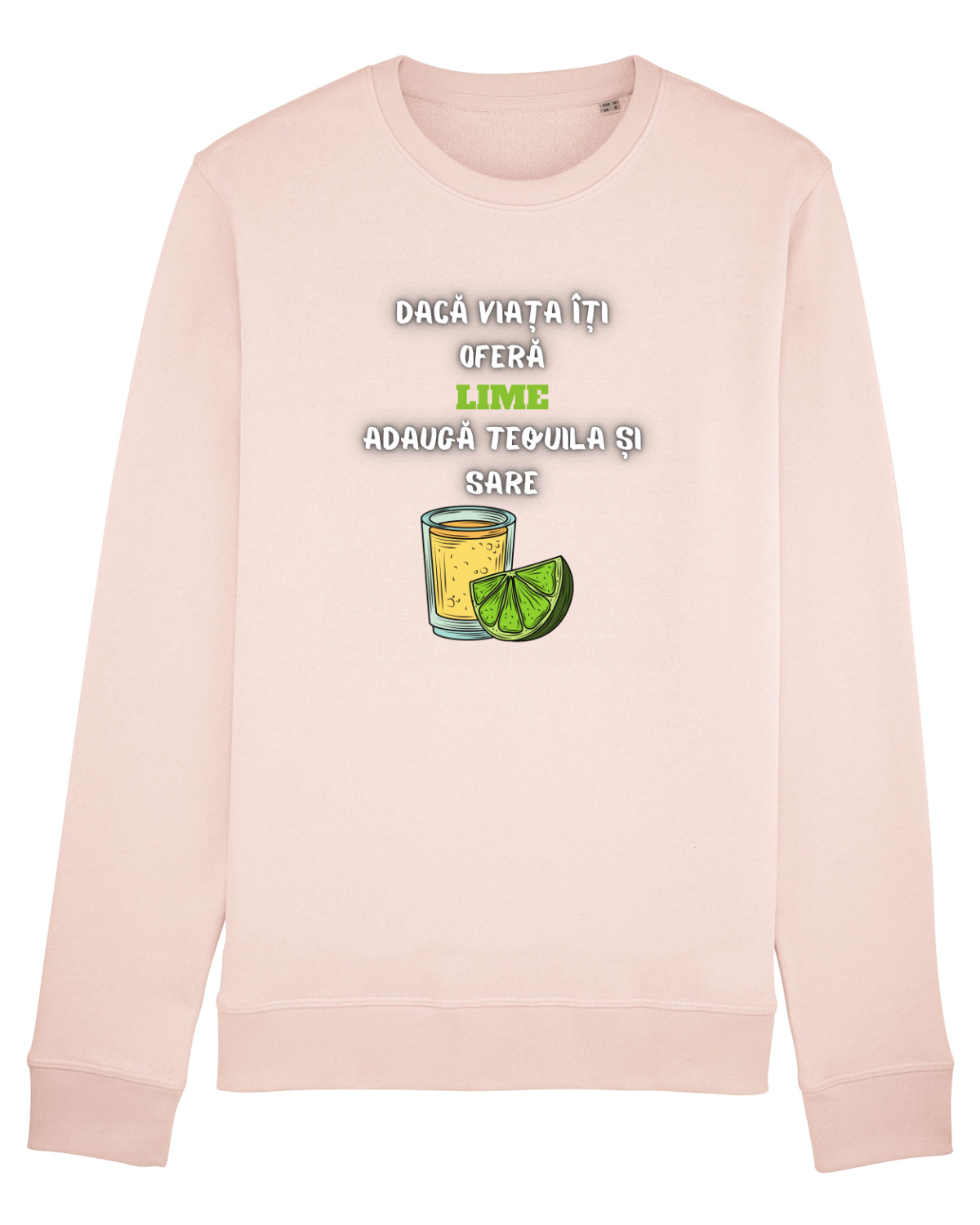 Bluză mânecă lungă Unisex Rise Candy Pink