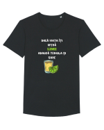 DACĂ VIAȚA ÎȚI OFERĂ LIME Tricou mânecă scurtă guler larg Bărbat Skater