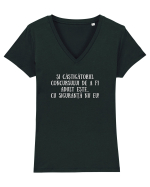 CÂȘTIGĂTORUL CONCURSULUI Tricou mânecă scurtă guler V Damă Evoker